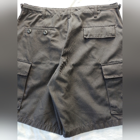 QUARTERMASTER Law Pro Men's 6 Pocket Black BDU Shorts. Size Large waist 35"- 39" - Picture 5 of 8